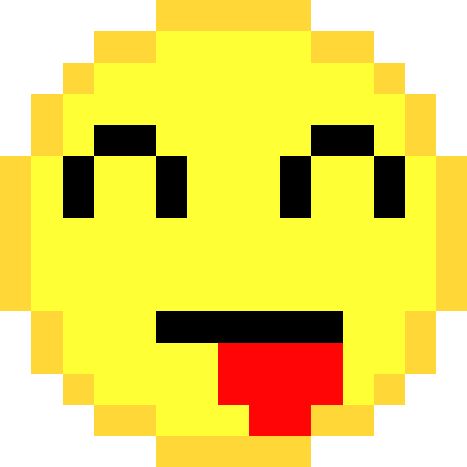 Pixelated_ Tongue_ Out_ Emoji PNG