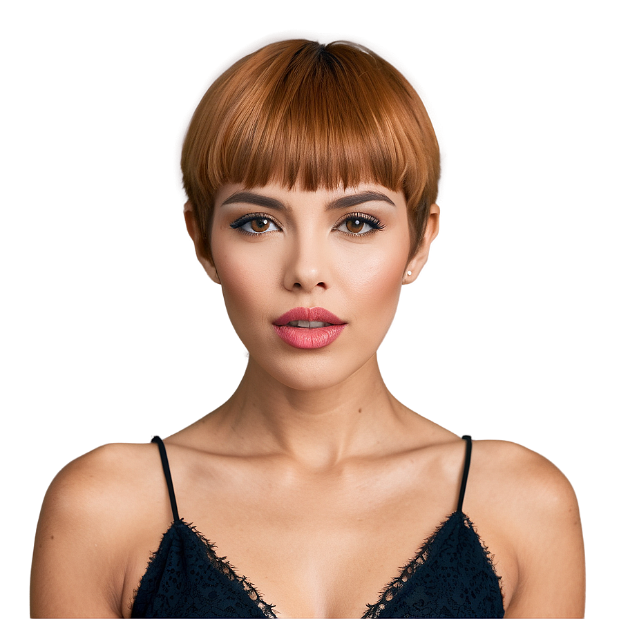 Pixie Cut With Bangs Png 13 PNG