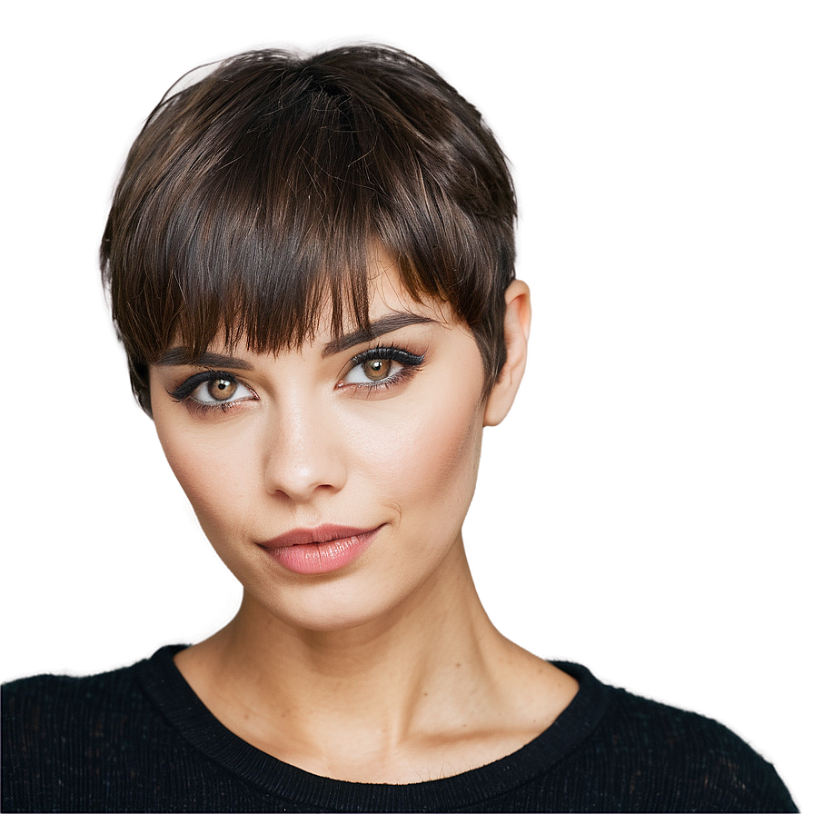 Pixie Cut With Bangs Png Nkj91 PNG