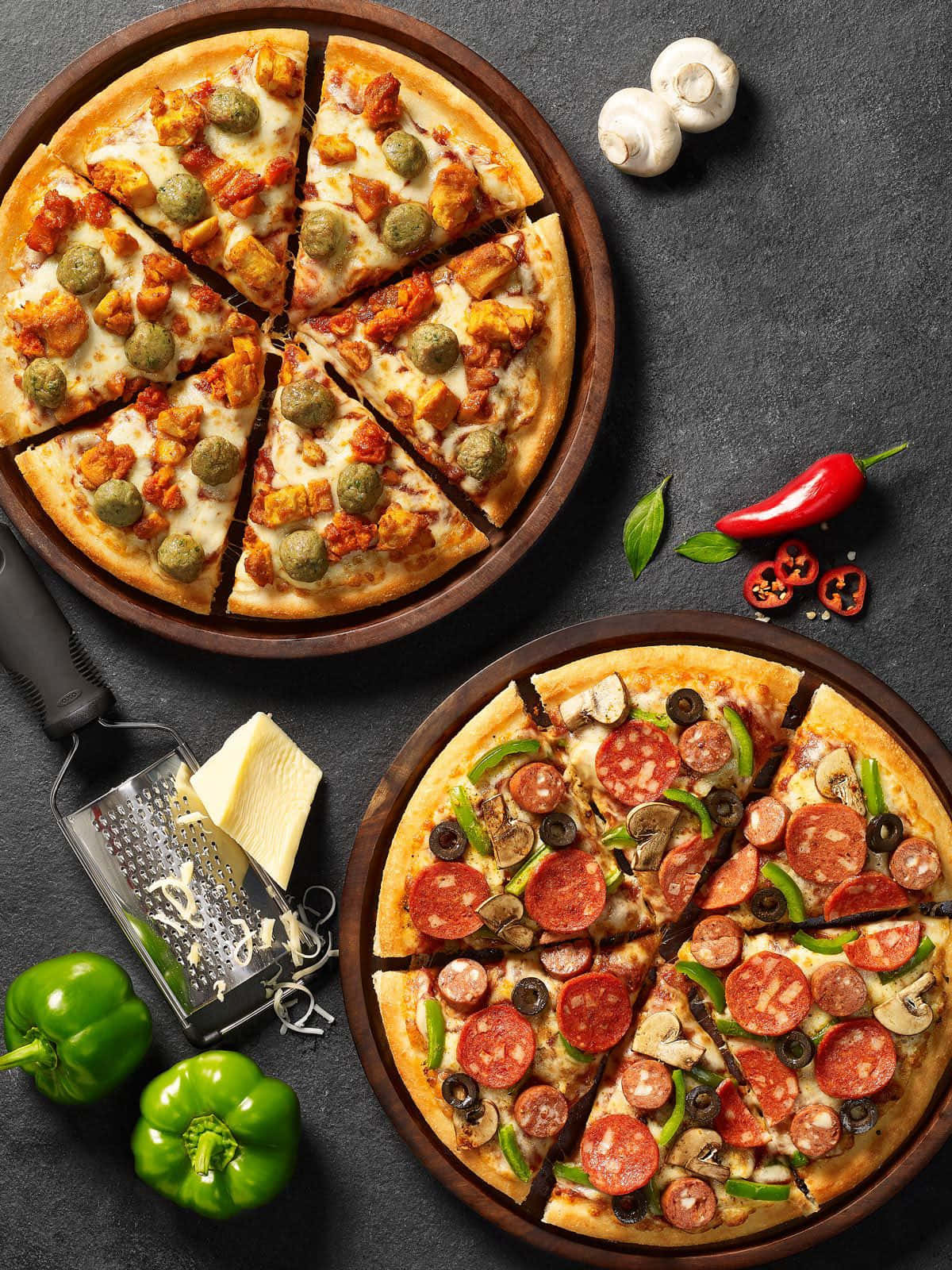Try our delicious selection of hand-crafted pizzas!