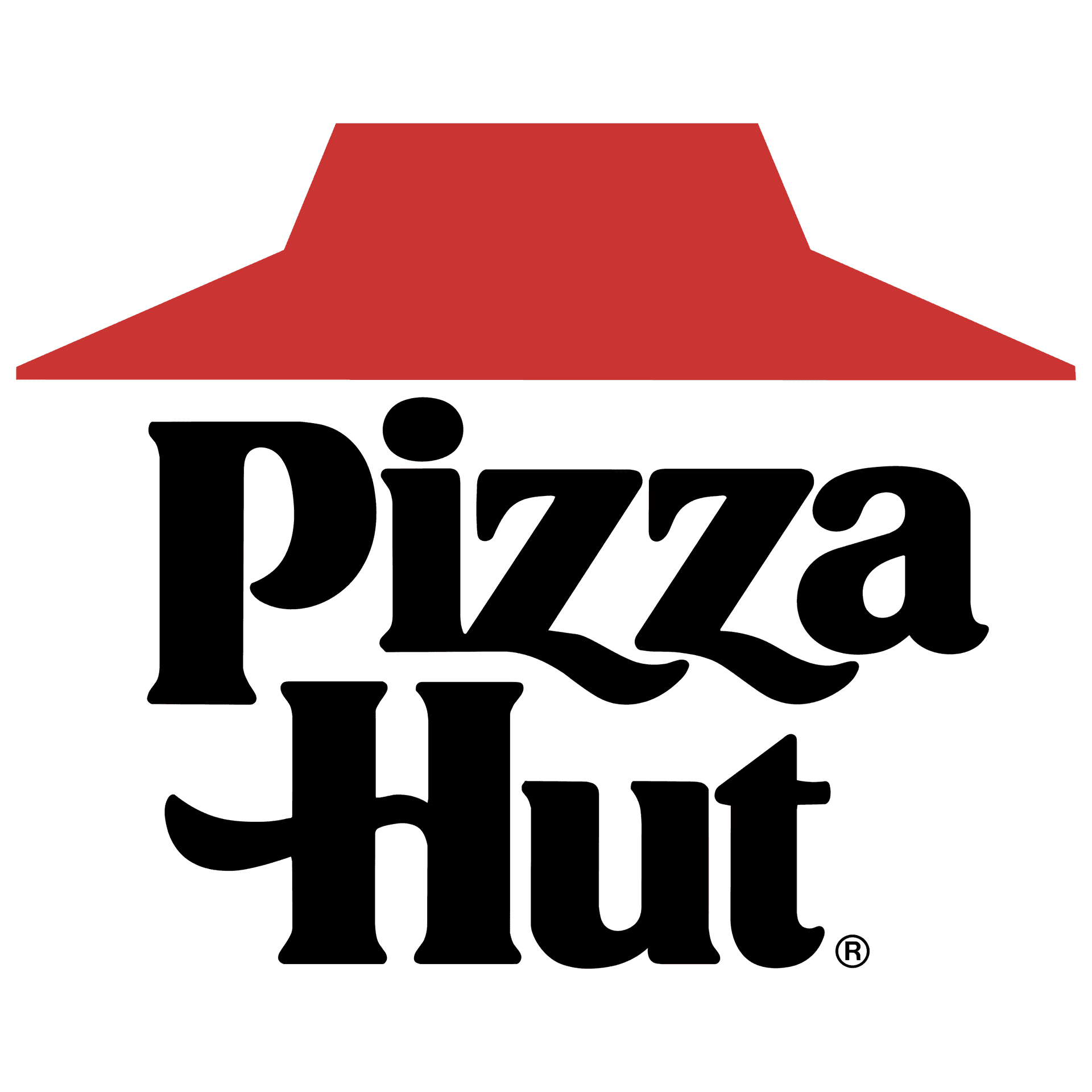 Nyden Lækker Skive Af Pizza Hut-pizza.