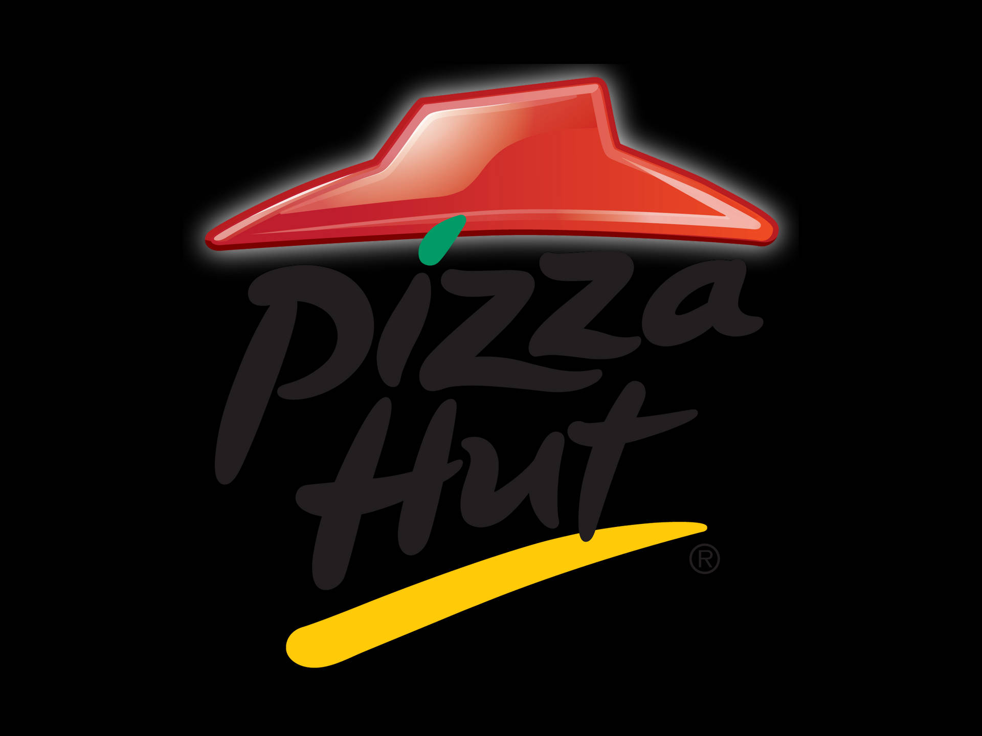 Logo Della Capanna Della Pizza Sfondo