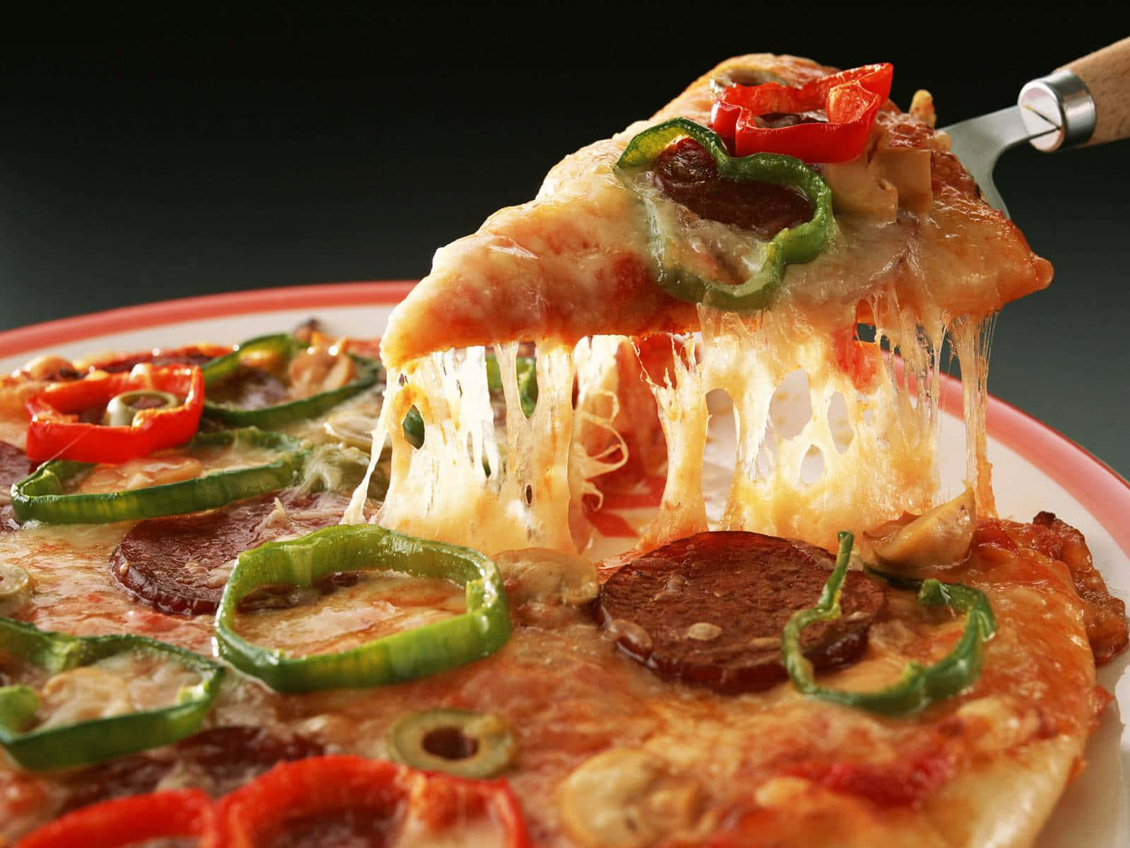 Enjoy a delicious pizza from Pizza Hut