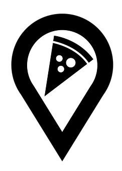 Pizza Pin Icon PNG