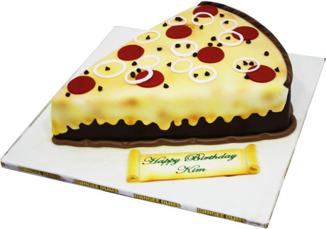 Pizza Slice Birthday Cake PNG