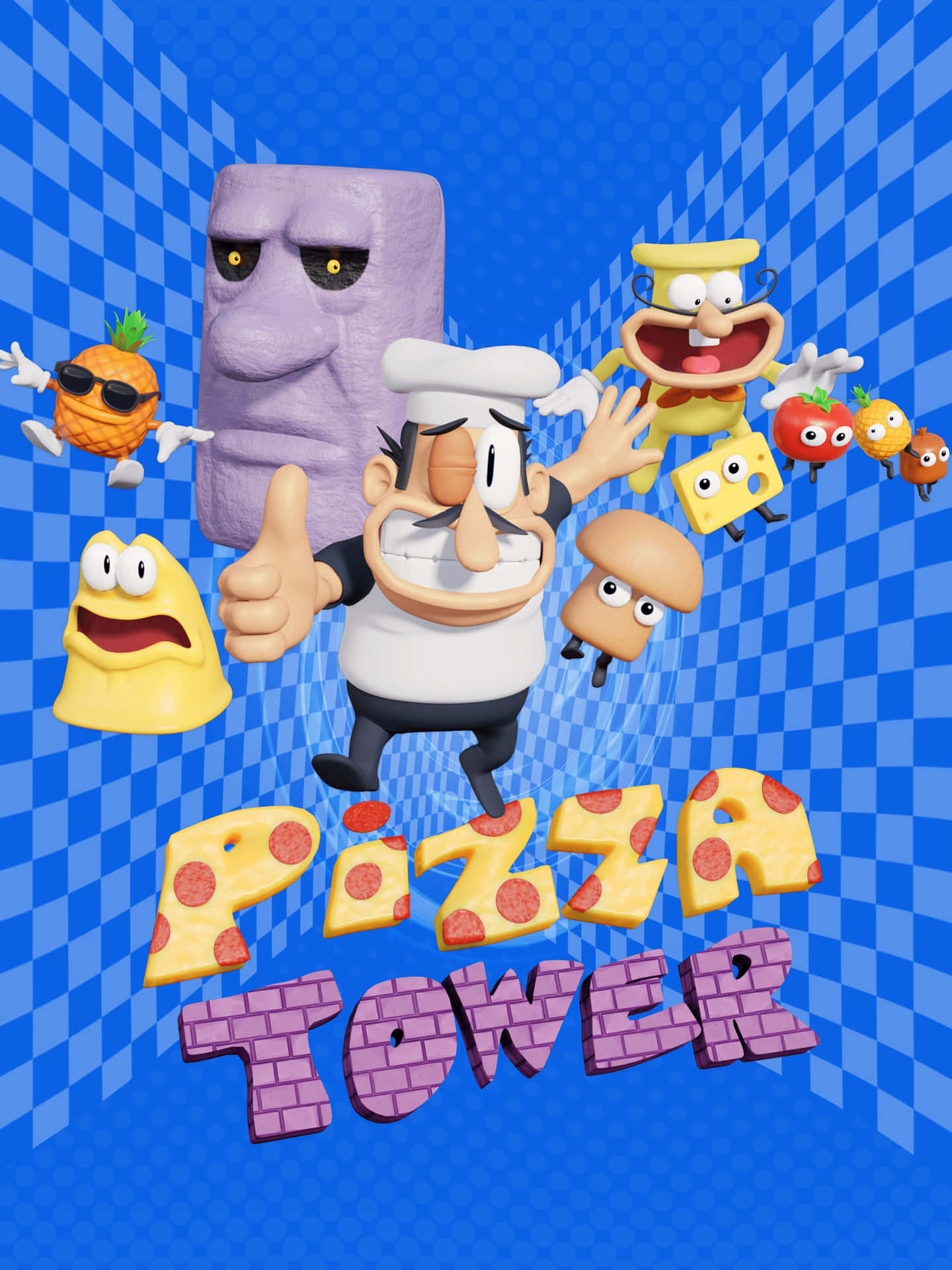 Pizza Tower Characters Promotional Art Wallpaper