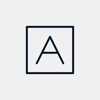 Placeholder Icon Letter A PNG