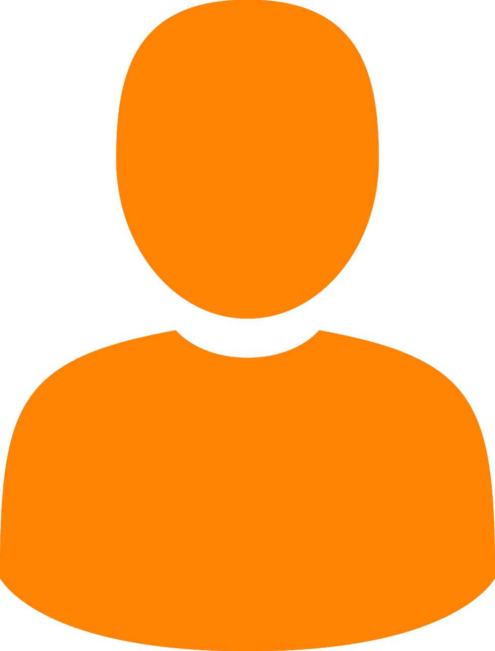 Placeholder Profile Icon Orange PNG