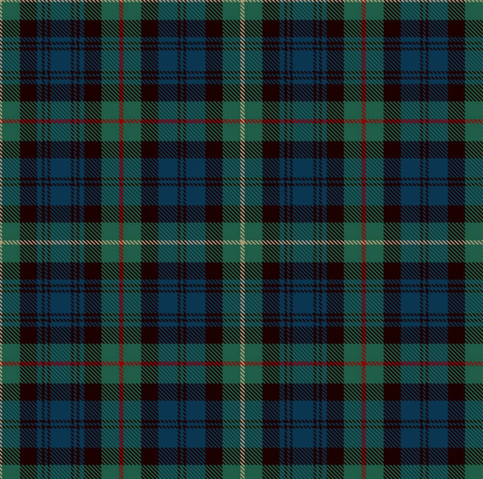 Blue Green Horizontal And Vertical Plaid Background