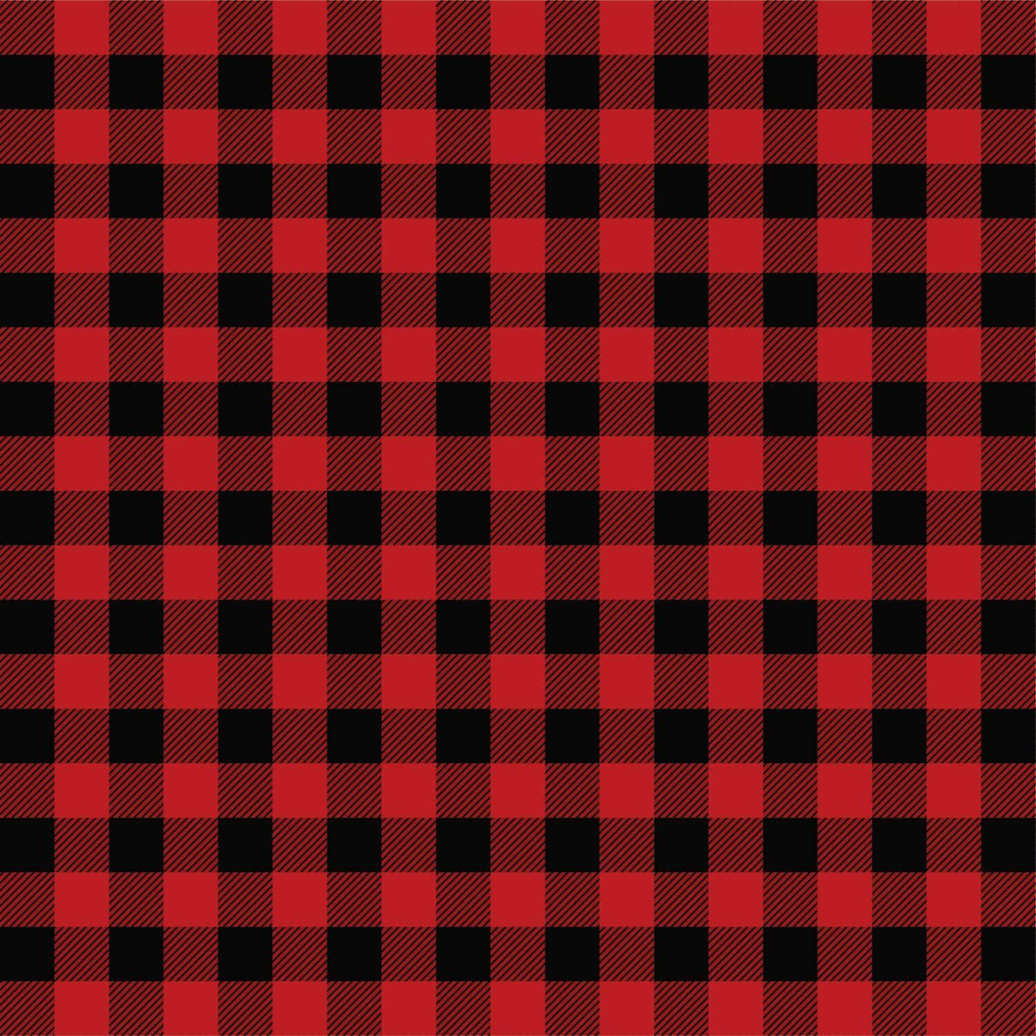 Red And Black Plaid Background