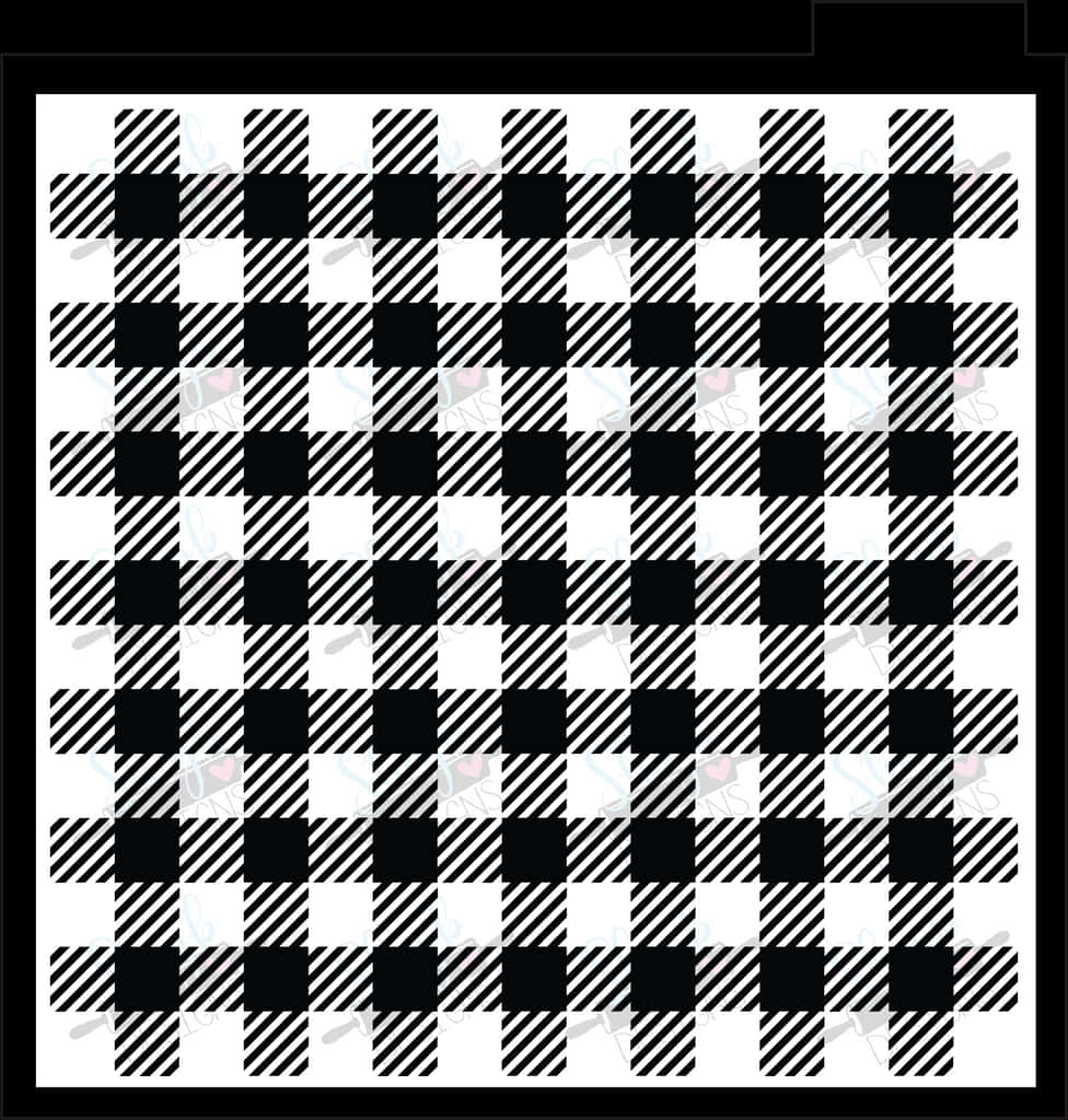 Black And White Plaid Background