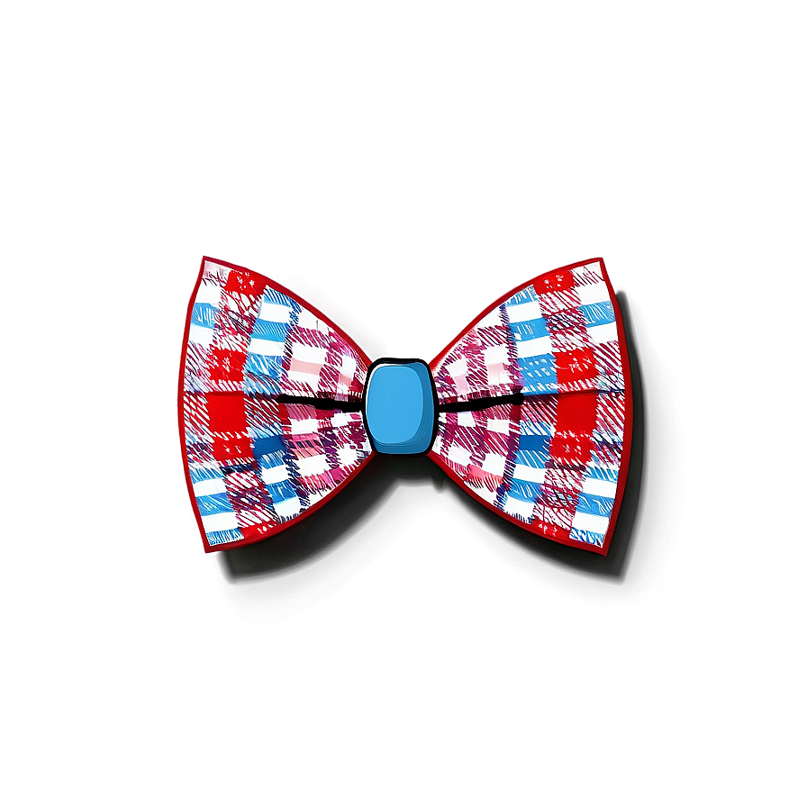 Plaid Bow Tie Png 05252024 PNG