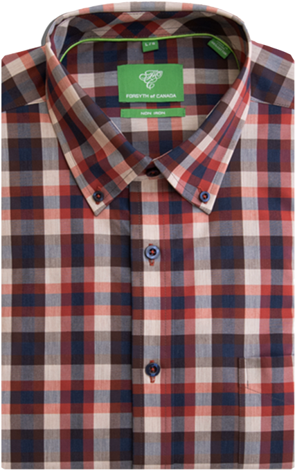 Plaid Dress Shirt Forsythof Canada PNG