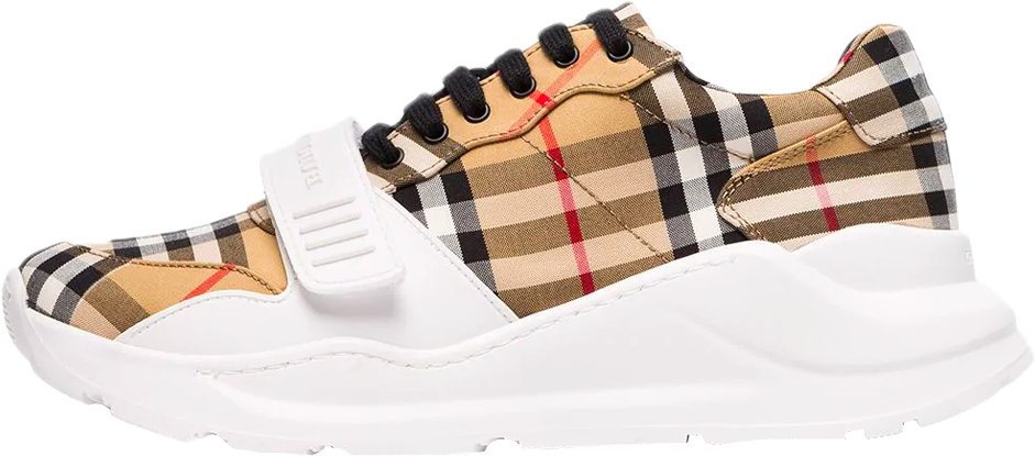 Plaid Pattern Sneaker PNG