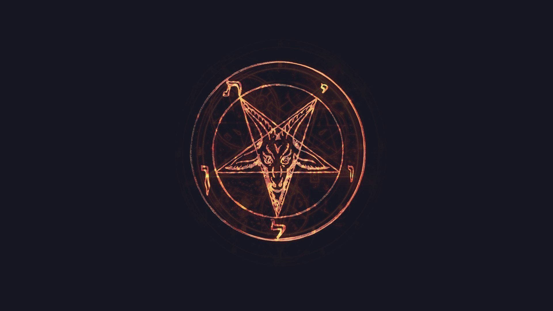 Plain Art Of Satanic Symbol Wallpaper