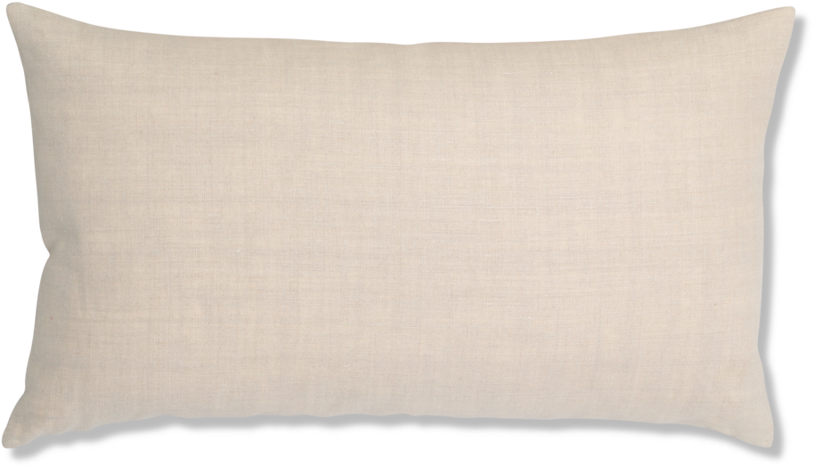 Plain Beige Rectangular Pillow PNG