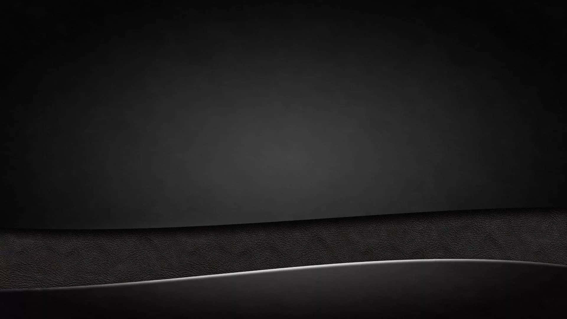 Plain Black Desktop With A Mountain Range Wallpaper