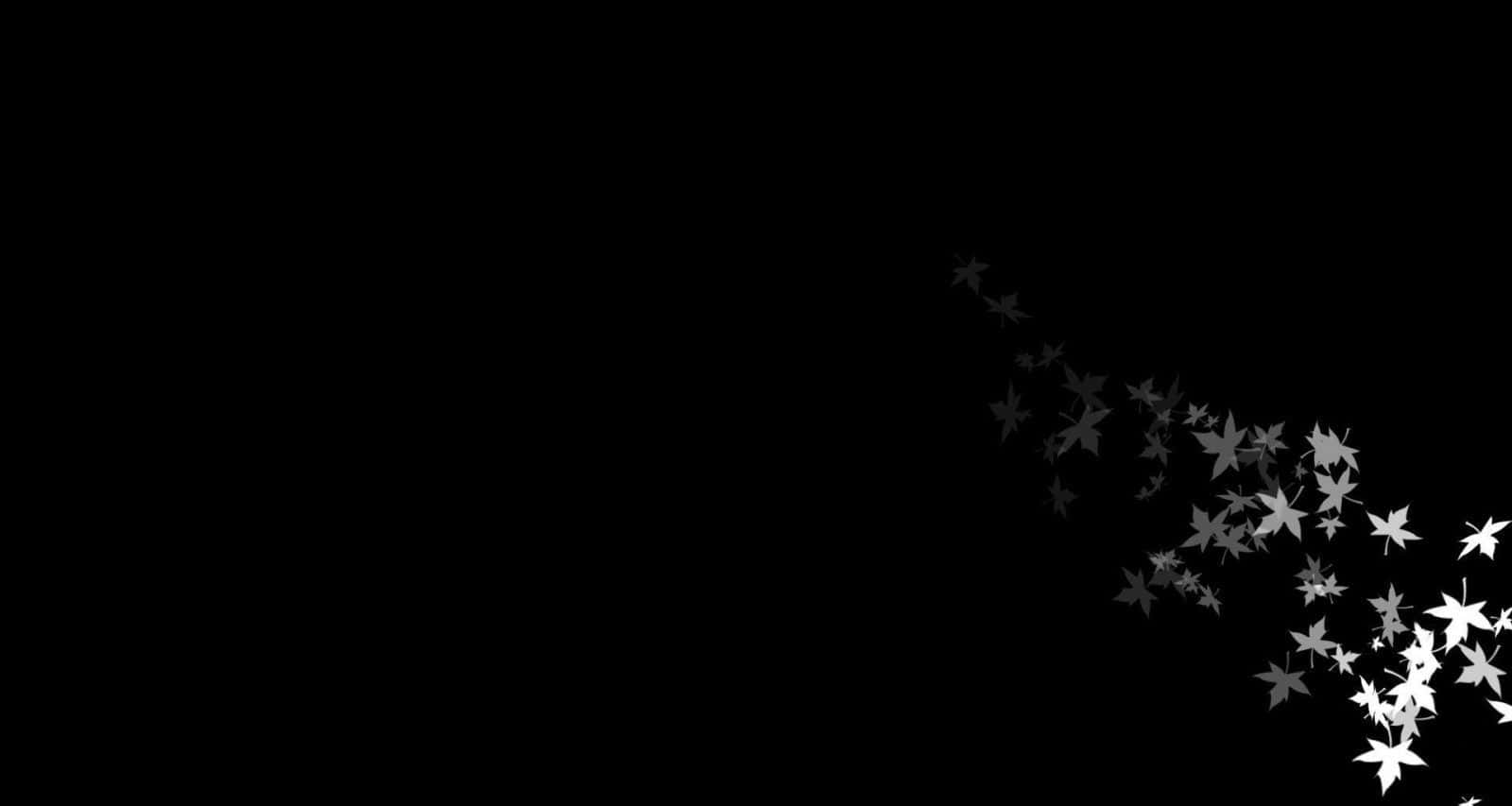 Einschwarzer Hintergrund Mit Weißen Sternen, Die Durch Die Luft Fliegen. Wallpaper