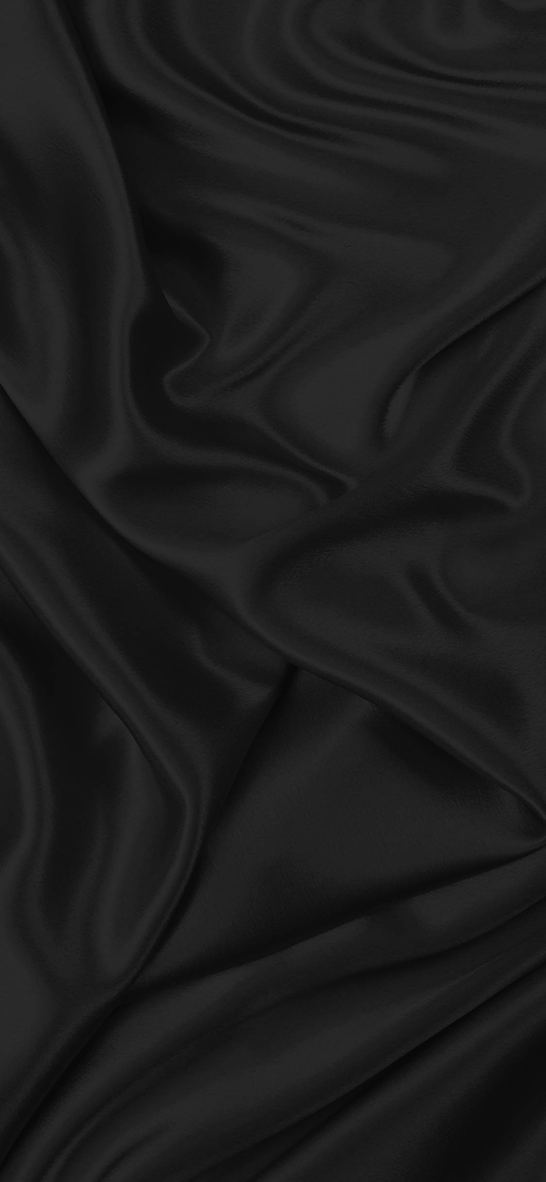 Plain Black Iphone Silk Cloth Wallpaper