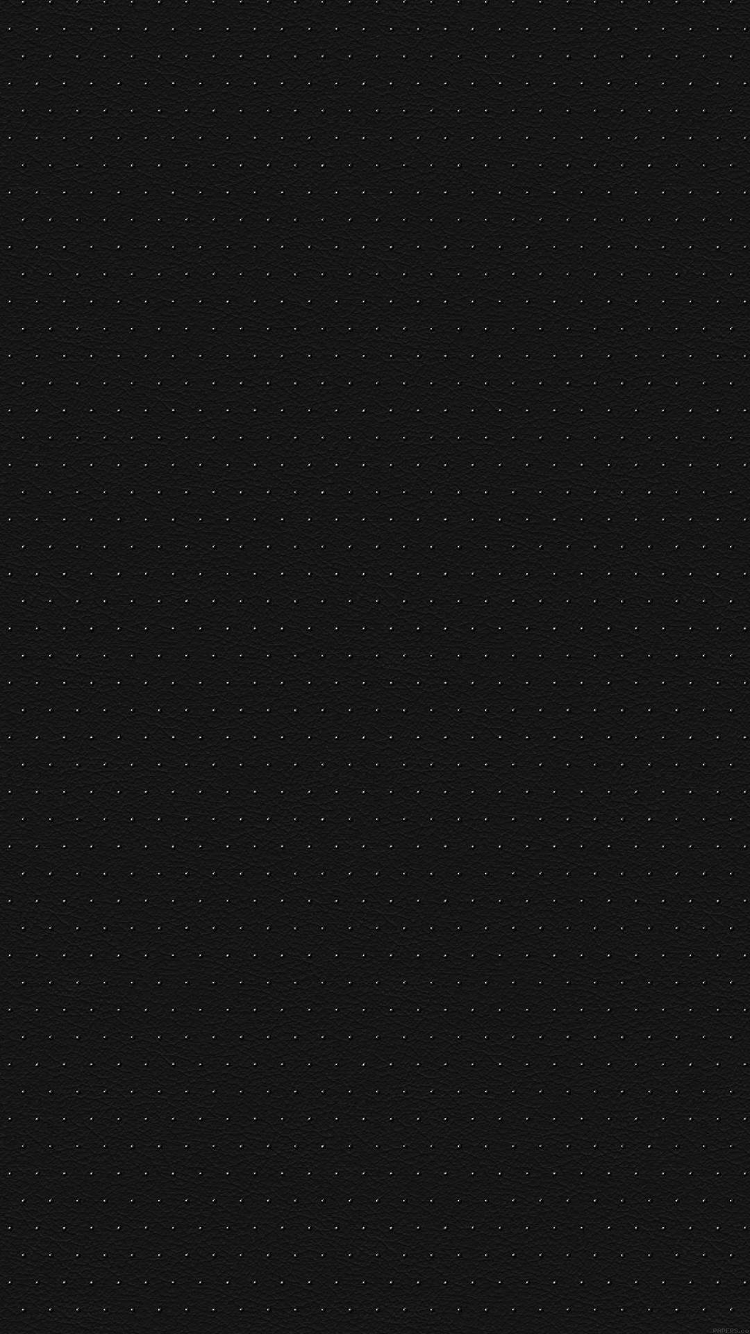 Plain Black Iphone With Dots Wallpaper