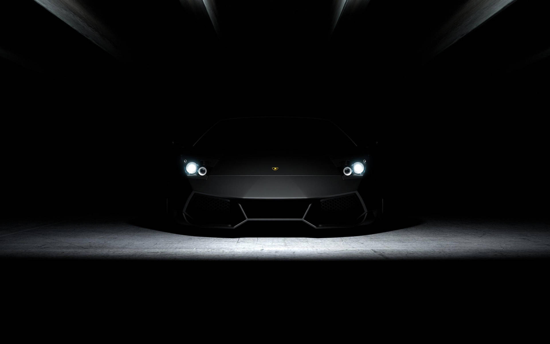 Plain Black Lamborghini Wallpaper