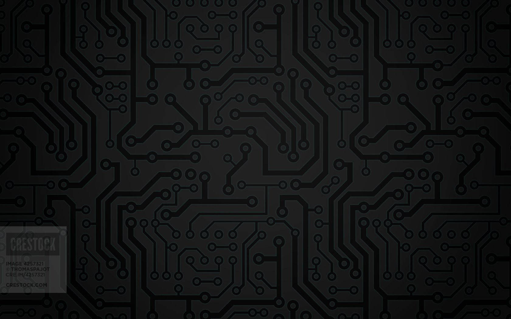 Plain Black Shades Circuit Board Picture