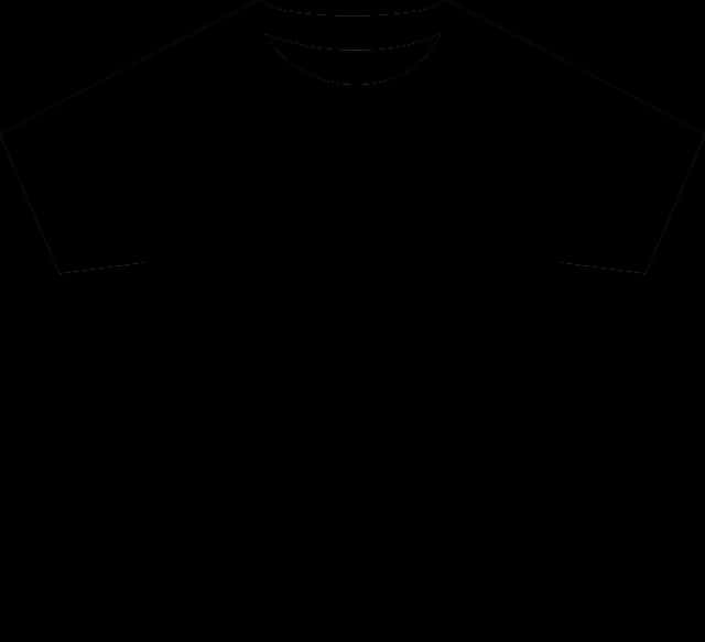 Plain Black T Shirt Graphic PNG