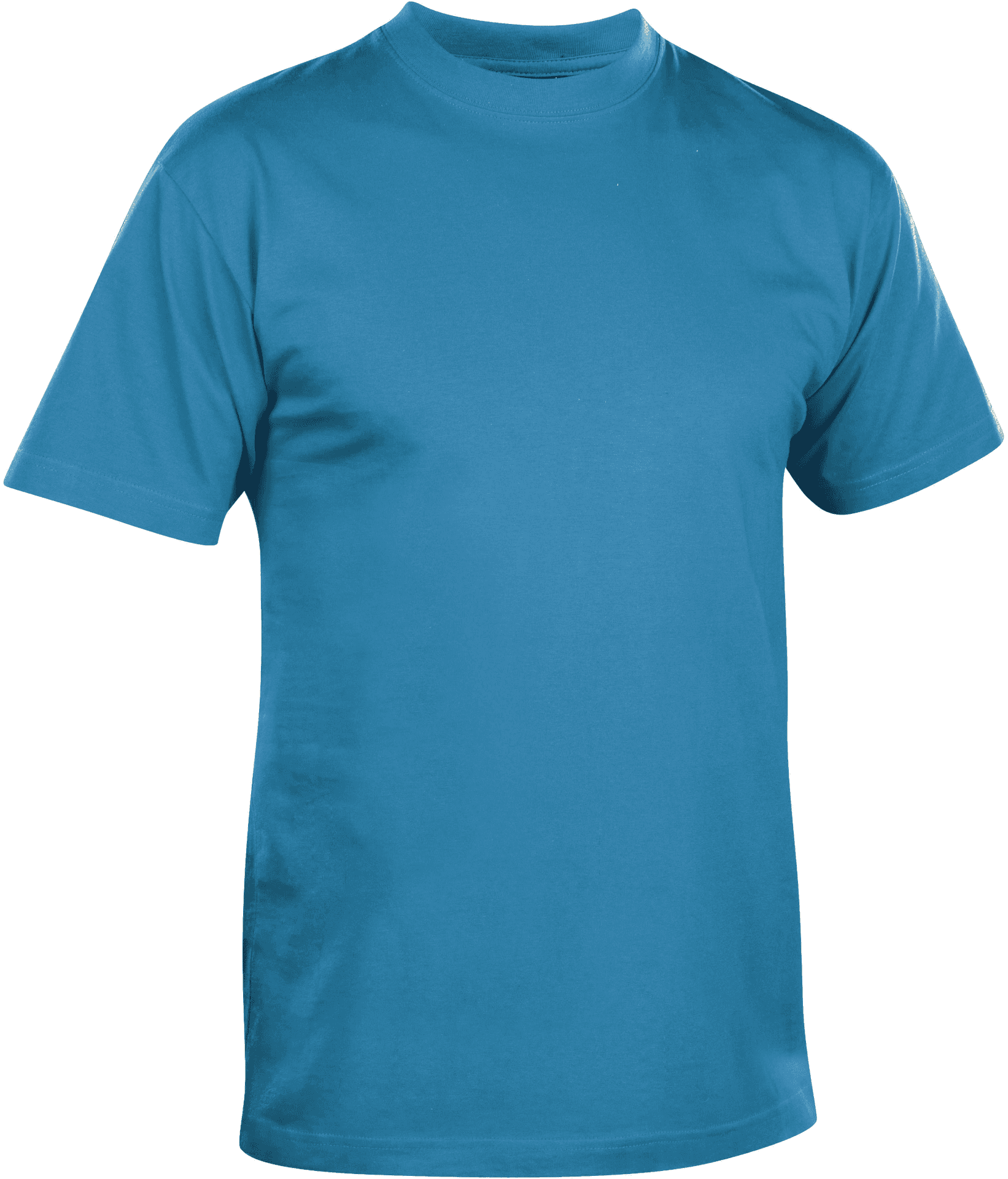 Plain Blue T Shirt Template PNG