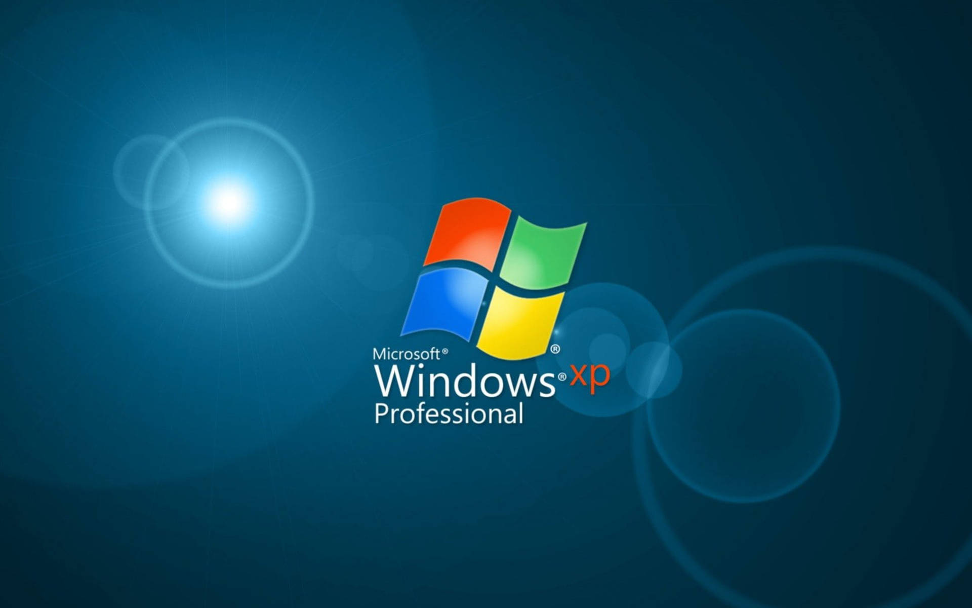 Plain Blue Windows XP Wallpaper