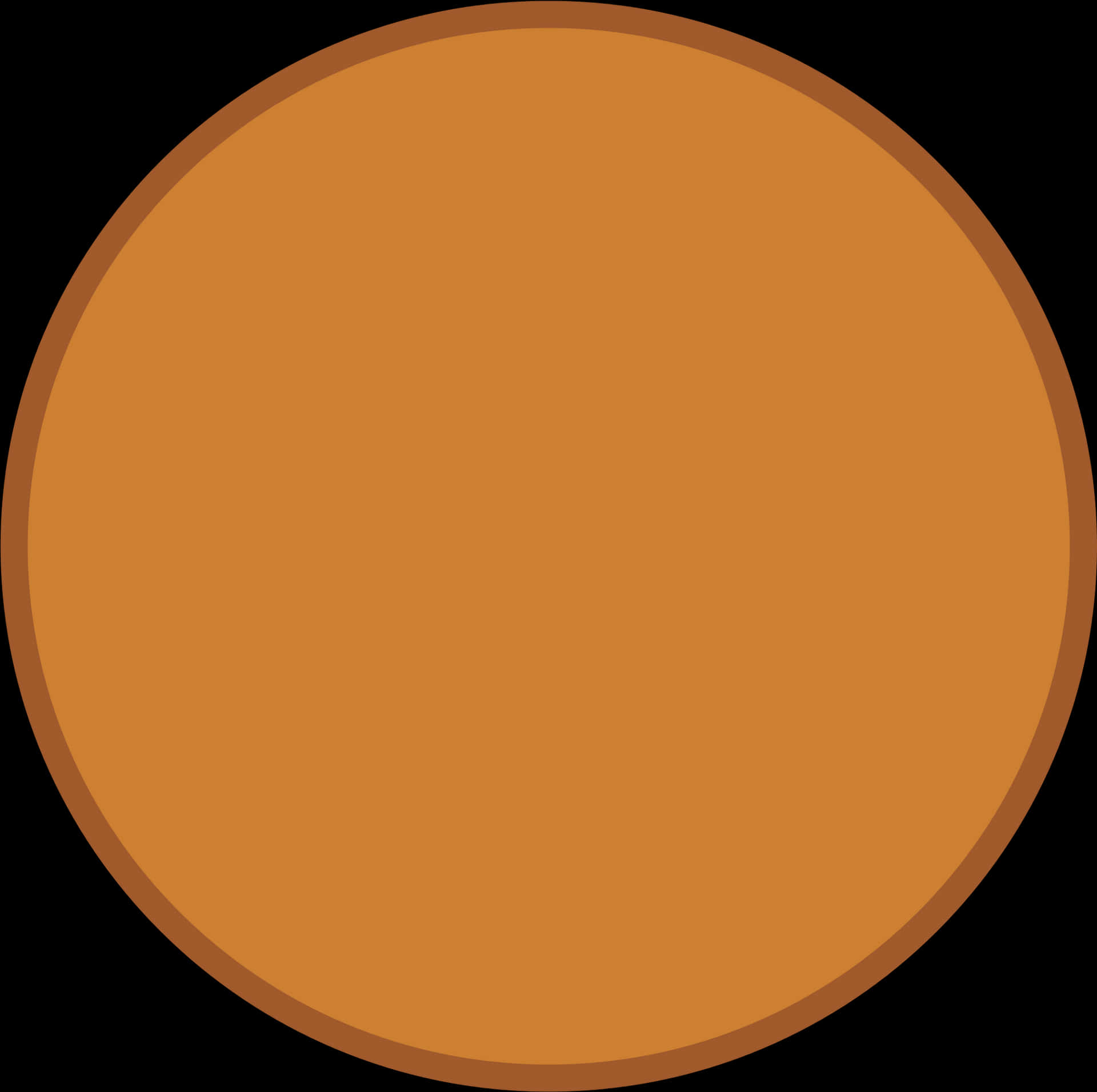 Plain Brown Circle PNG