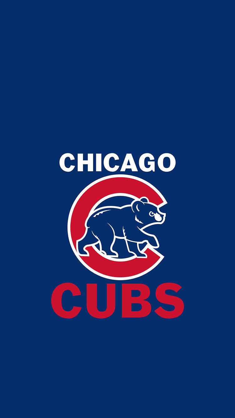 Plain Chicago Cubs Logo Poster Wallpaper
