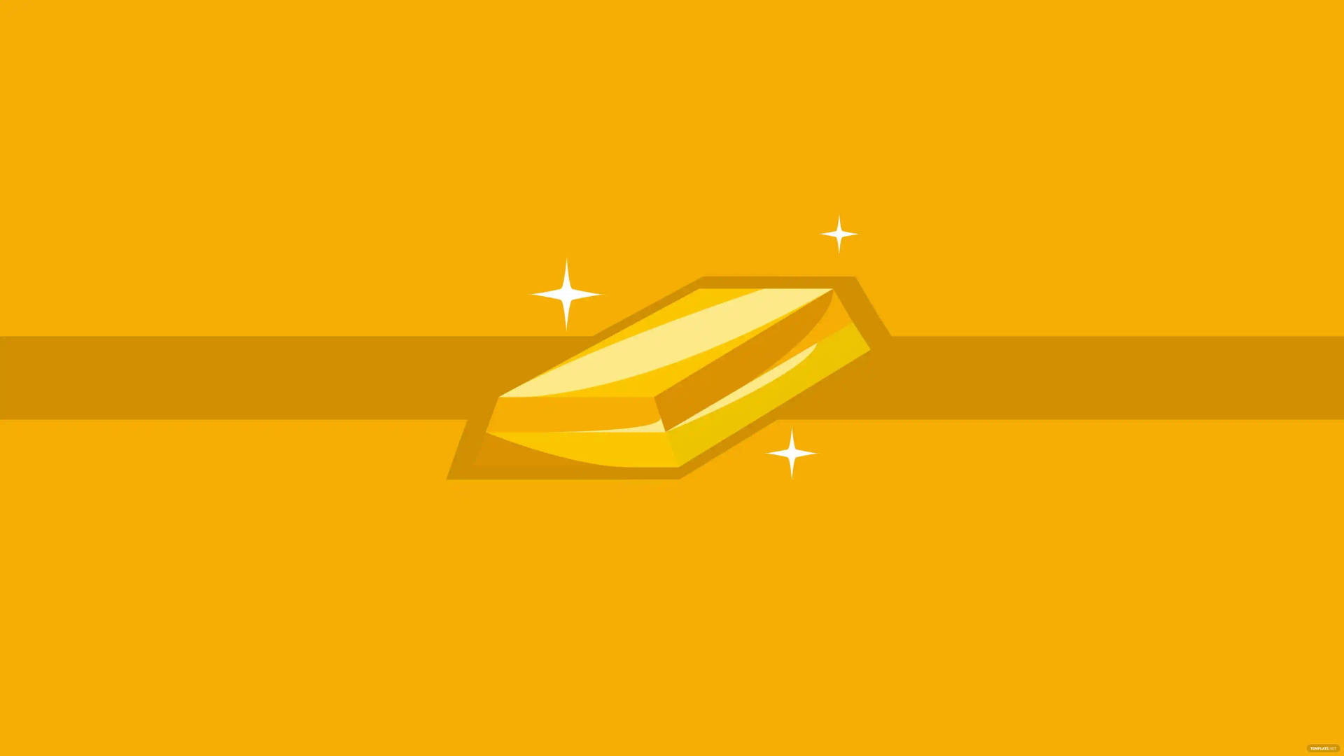 Plain Gold Bar In Dep Yellow Wallpaper