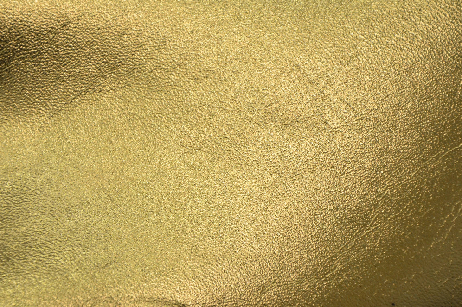 Plain Gold Leather Textile Wallpaper