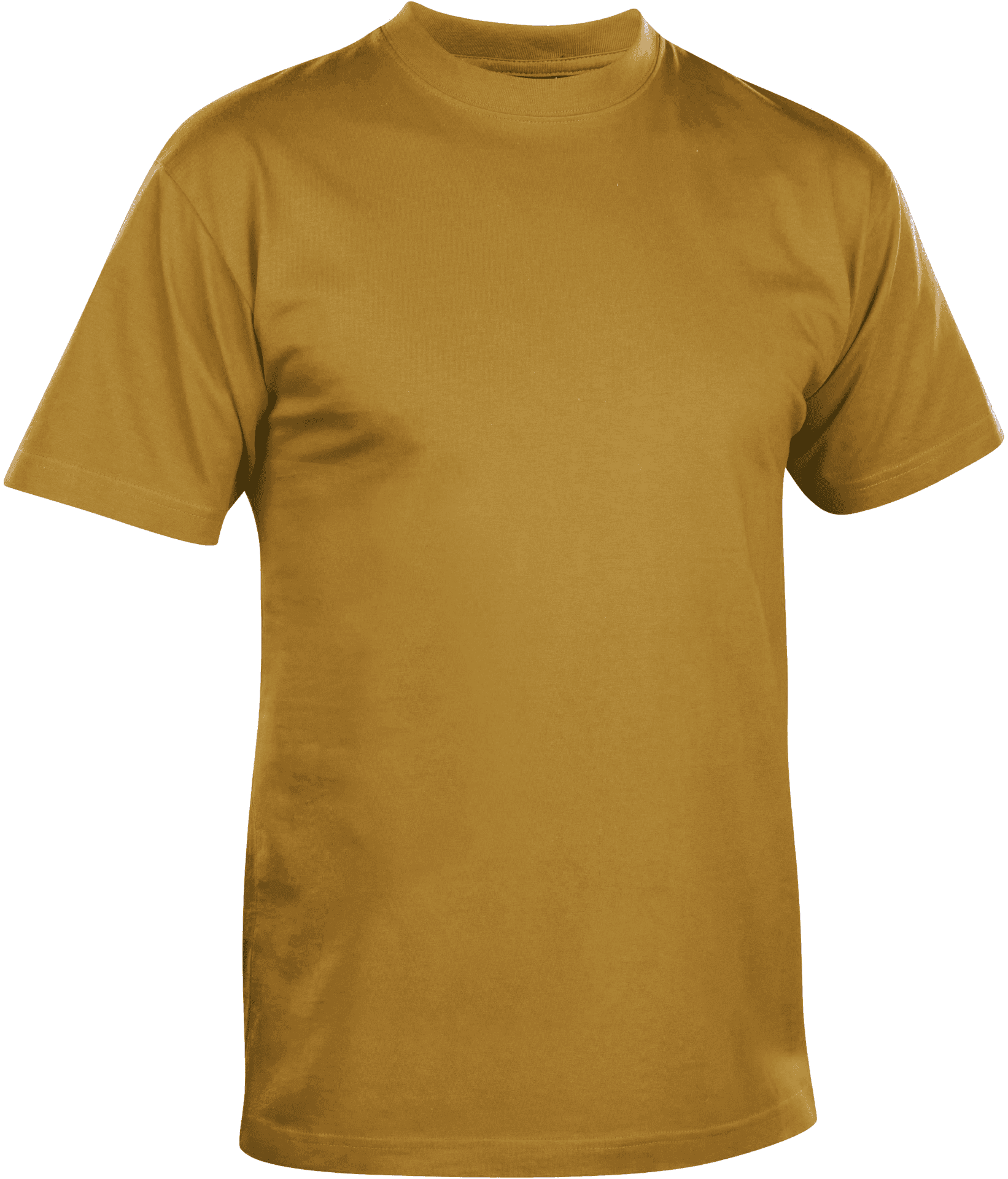 Plain Gold T Shirt Image PNG