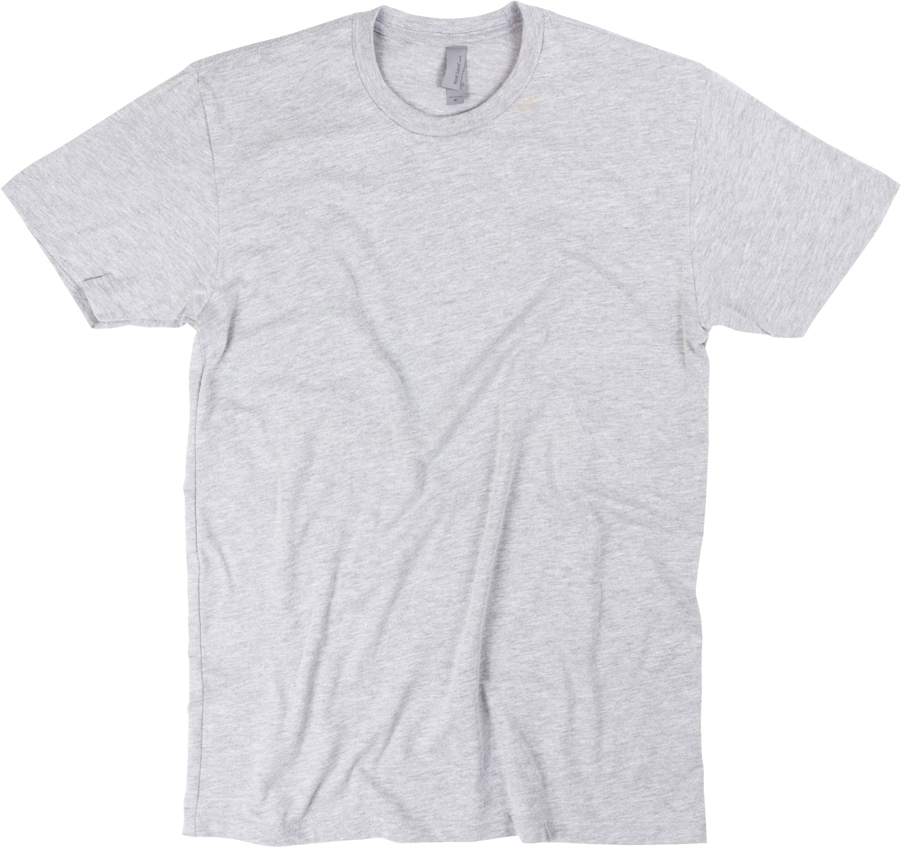 Plain Gray T Shirt Mockup PNG