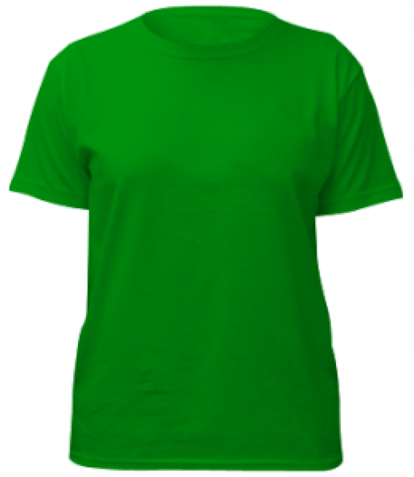 Plain Green T Shirt Template PNG