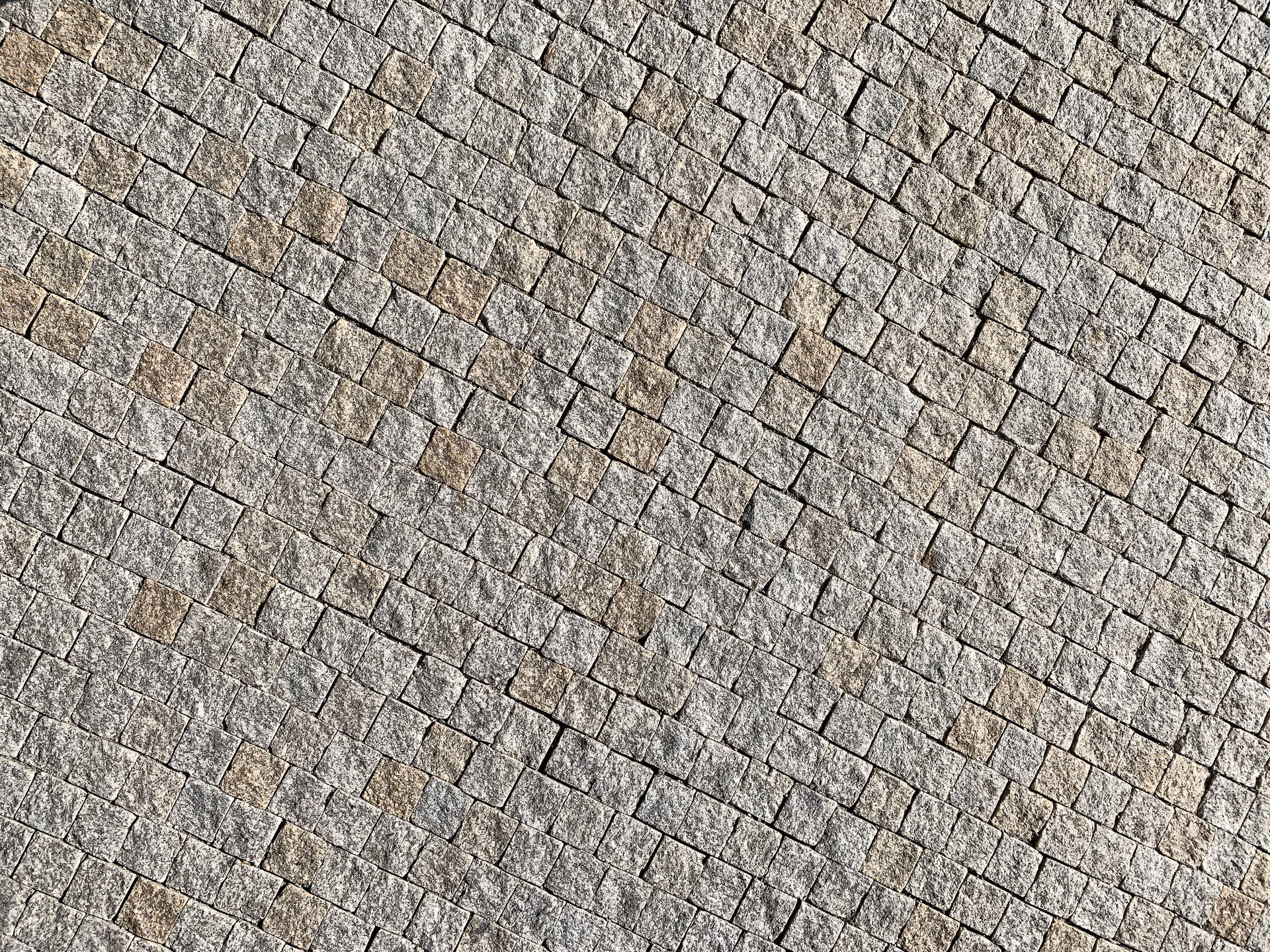 Plain Grey Cobblestone Wall Wallpaper