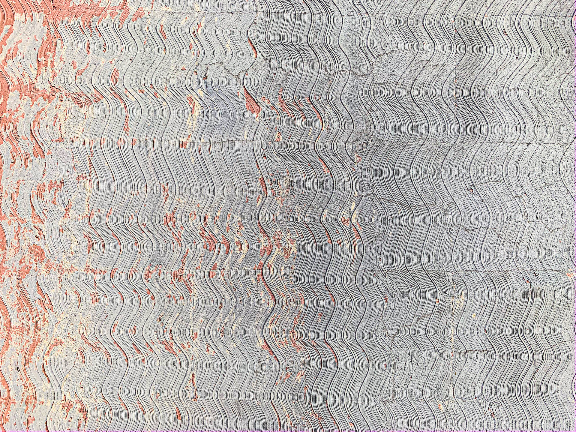 Plain Grey Concrete With Wavy Pattern Wallpaper