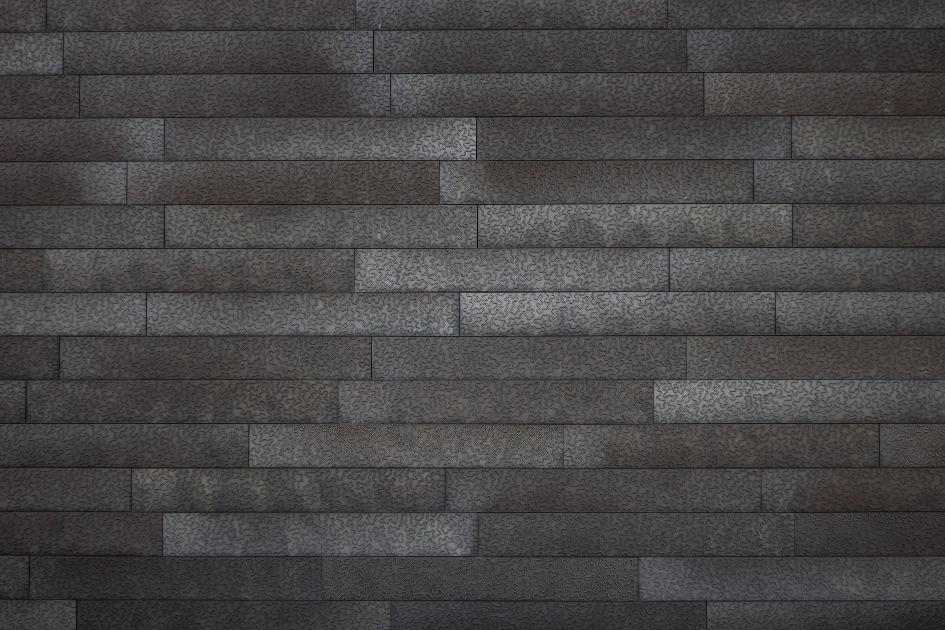 Plain Grey Long Bricks Wallpaper