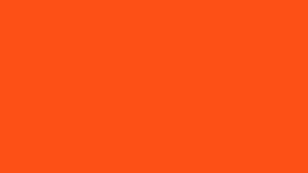 A vibrant abstract painting of a plain orange canvas. Wallpaper