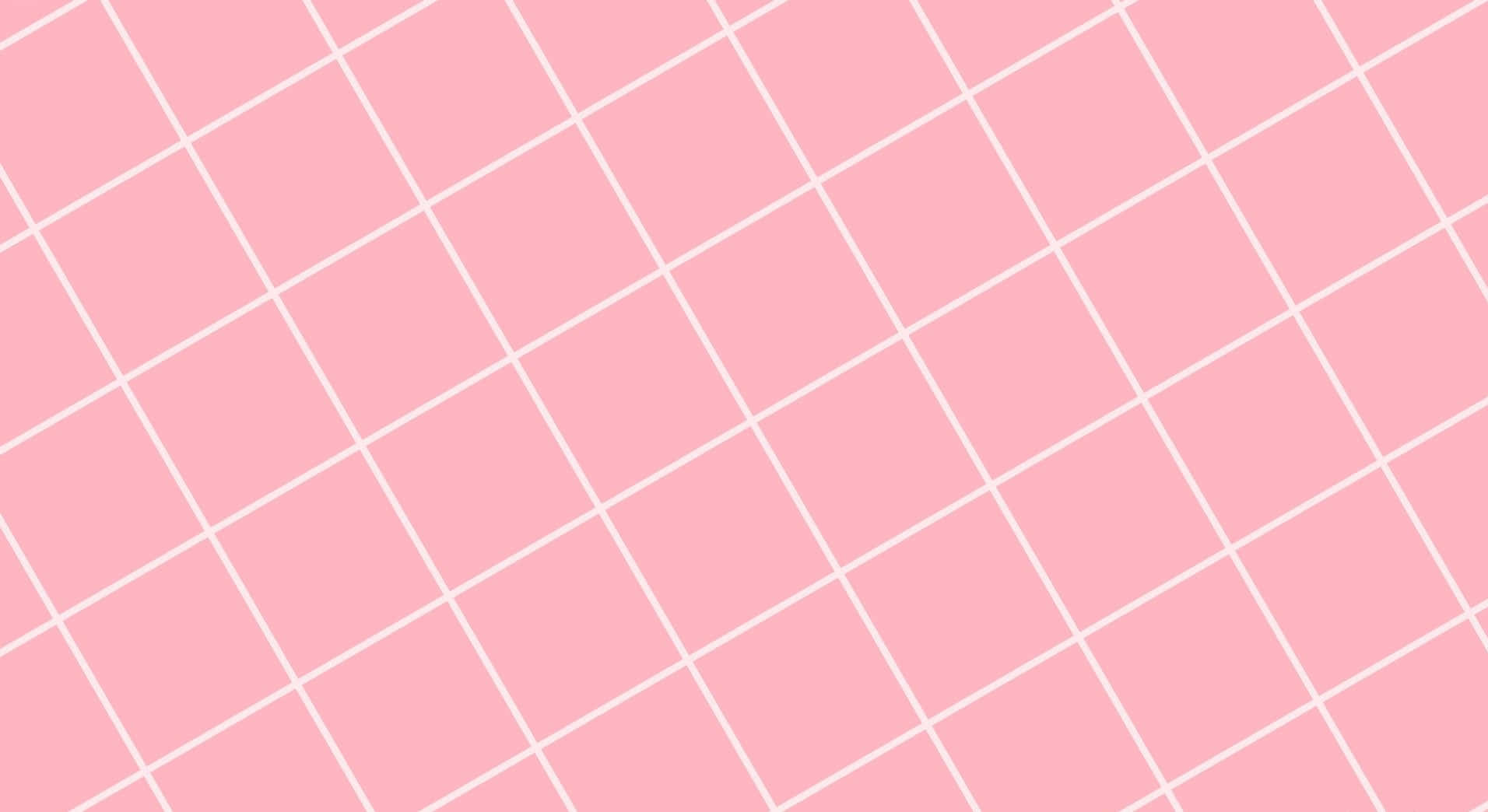 A Pink And White Tiled Pattern Wallpaper