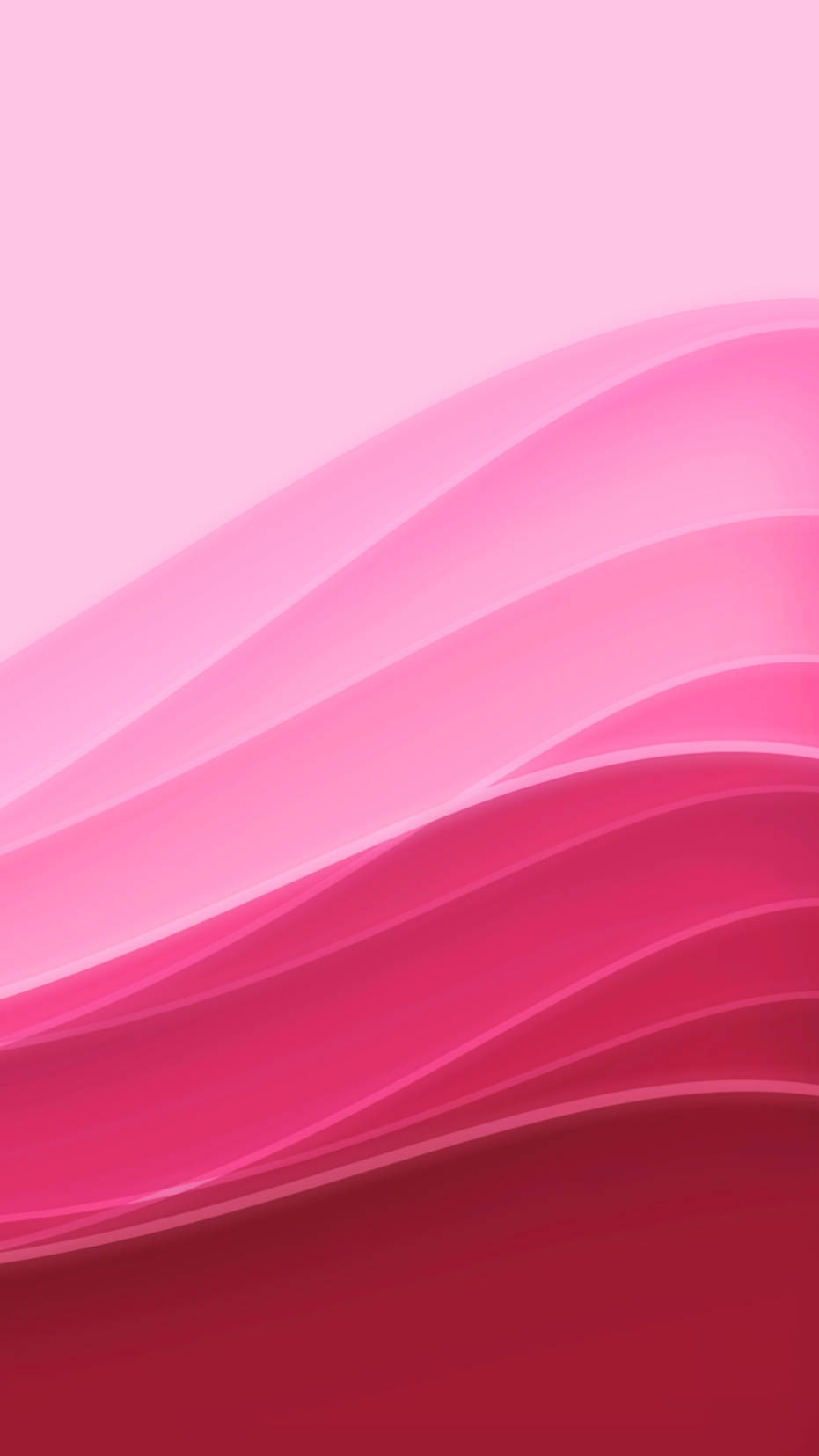 Enkel Pink Gradient Bølger iPhone Tapet Wallpaper