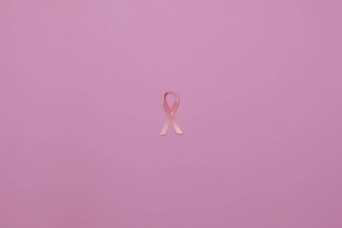Plain Pink Ribbon Breast Cancer Awareness Background