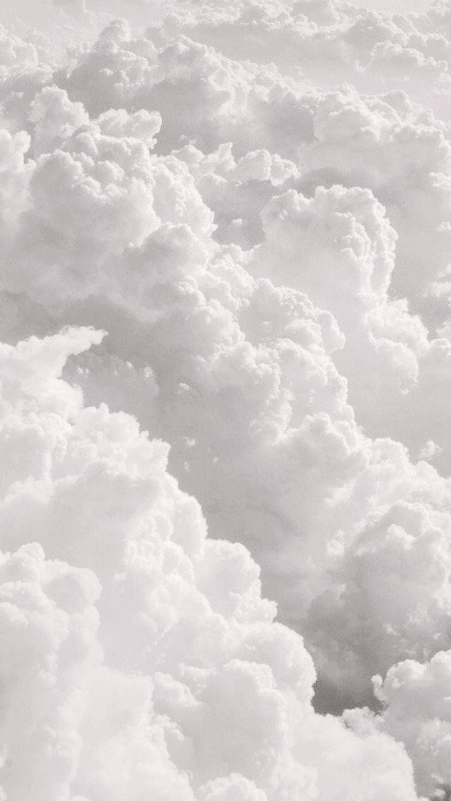 Plain White Clouds Wallpaper