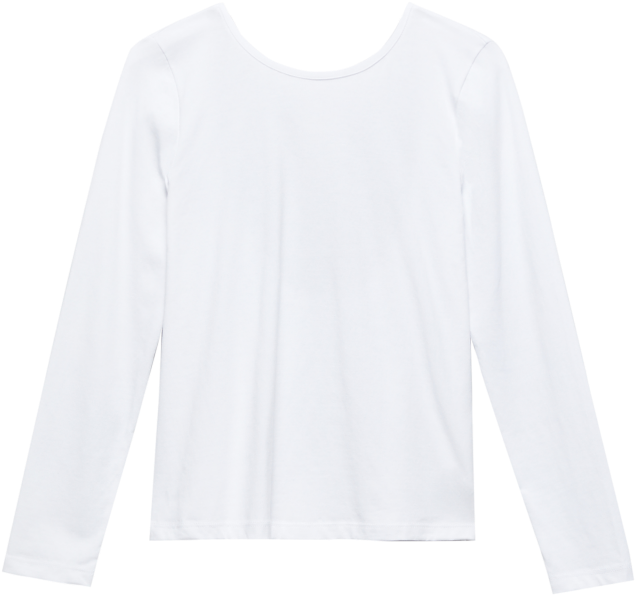 Download Plain White Long Sleeve Shirt | Wallpapers.com