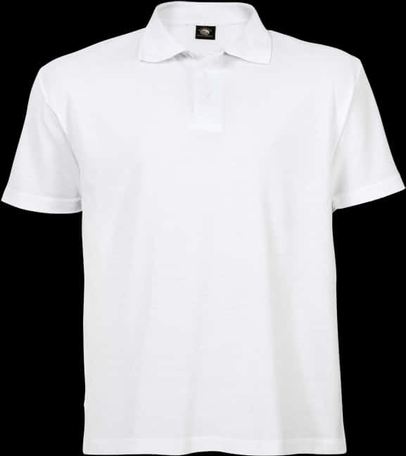 Plain White Polo Shirt PNG