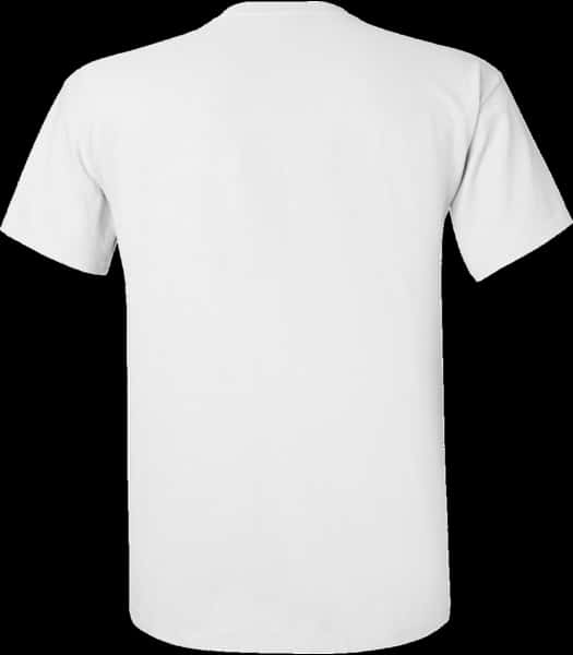 Plain White T Shirt Back View.jpg PNG