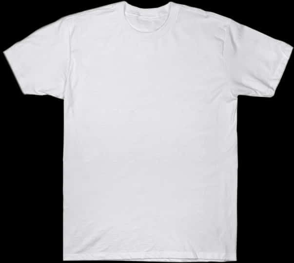 Plain White T Shirt Black Background PNG