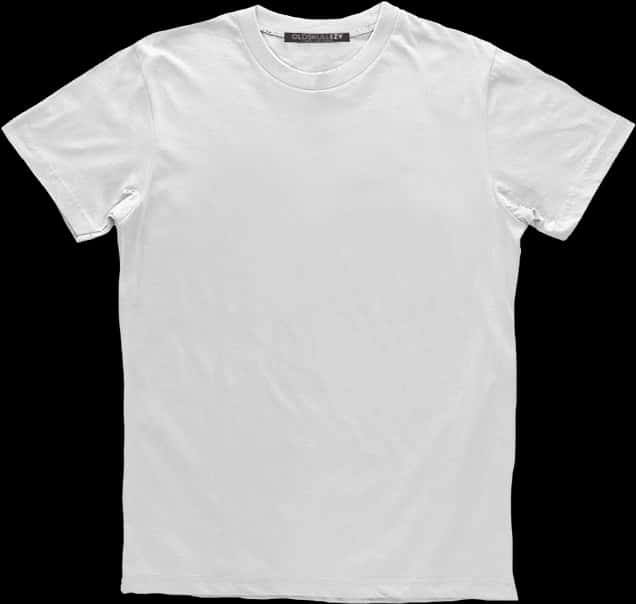 Plain White T Shirt Product Display PNG