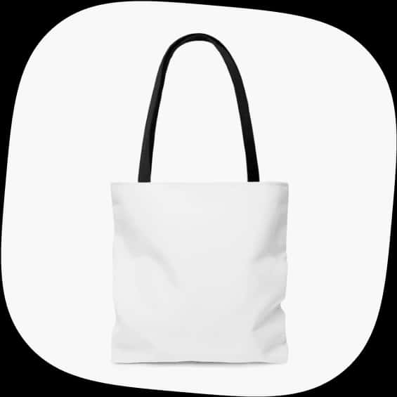 Plain White Tote Bag PNG